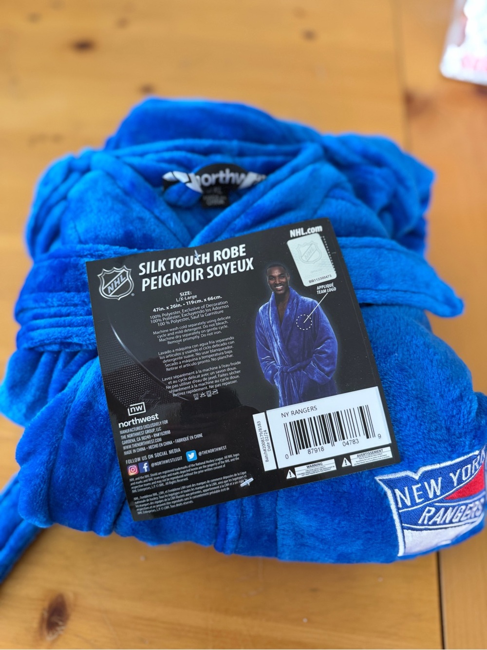 NHL Royal Blue Silk-Touch Robe by Northwest
